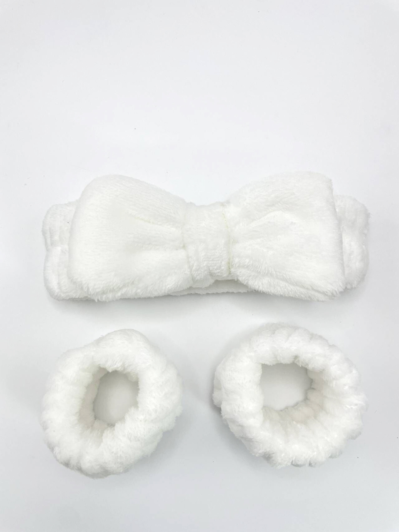 Arco banda de pelo al por mayor de las niñas de color sólido todo partido de maquillaje absorbente de sudor-limpieza lavado de cara correa de muñeca de franela banda de pelo