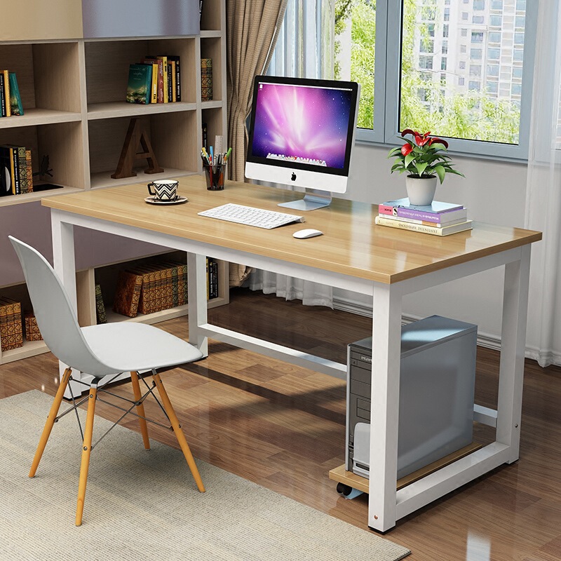 Modern Office Desk Set, Simple Home-Use Student Writing and Study Desk, Desktop Computer Desk with Storage, Export Model