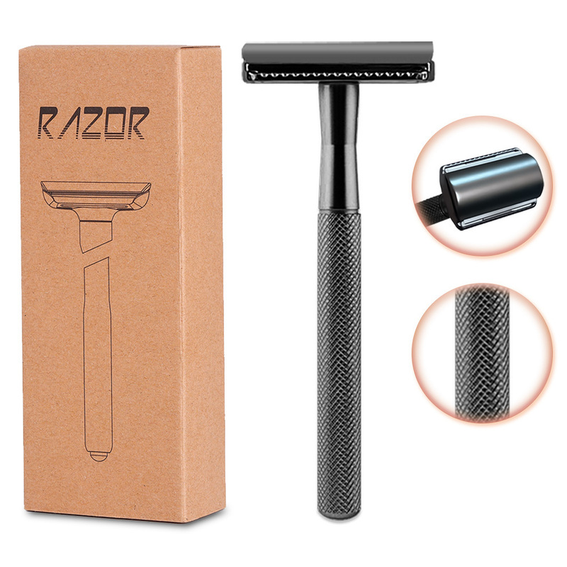 Cross-Border Foreign Trade Retro Razor Metal Fully Enclosed Manual Old-Fashioned Razor Amazon Manual Shaving Razor Cross-Border Foreign Trade Retro Razor Metal Fully Enclosed Manual Old-Fashioned Razor Amazon Manual Shaving Razor