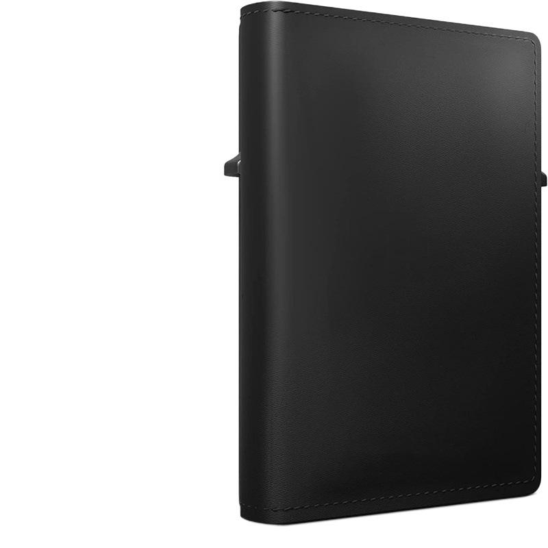 RFID europeo y americano Amazon metal aleación de aluminio titular de la tarjeta Airtag metal 100% cuero genuino Comercio exterior hombres