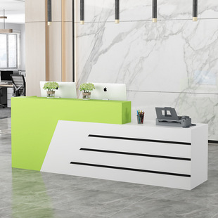 A12 Cashier Modern Simple Painted Front Desk Reception Desk Bar Table Counter Clothing Store Welcome Clothing Wenwo