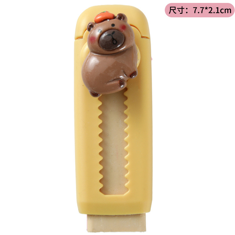 Capibara Land Pull Rubber Creatividad Estudiante Examen de Dibujo Limpieza Limpieza Eraser