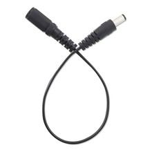 定制DC5521公对母2468 22AWG22号黑色并线转接线延长0.25米电源线