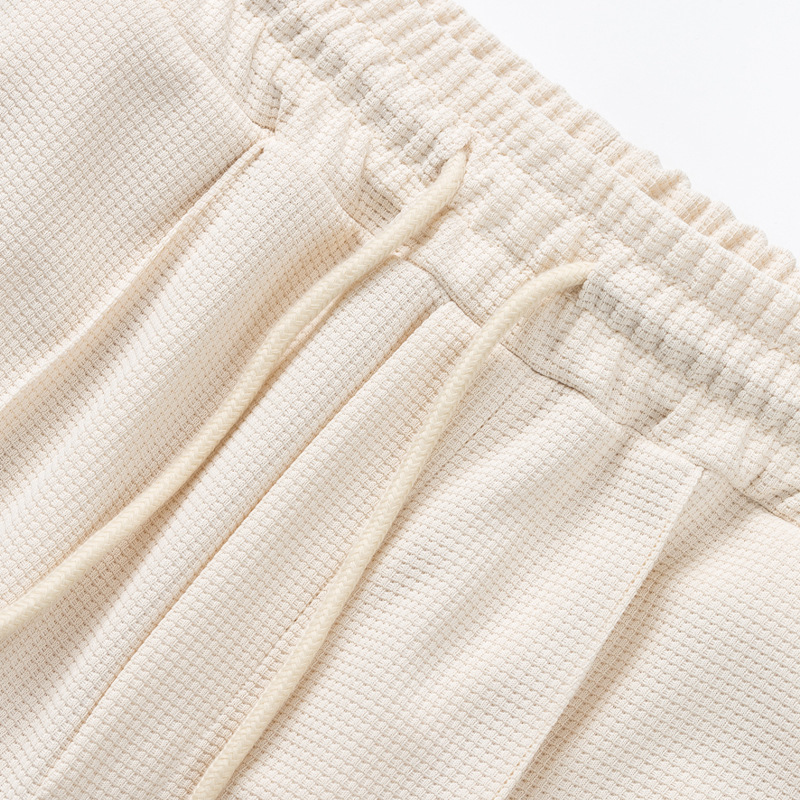 Herren Waffelstoff Set Kurzarm Hemd Und Shorts Für Den Sommer_voghion.com