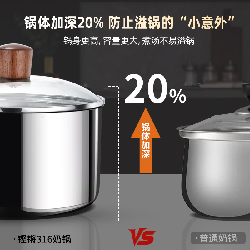Sonoro 316L de acero inoxidable cocina de leche de grado alimenticio estufas electromagnéticas para bebés cocina de cocción de una sola comida