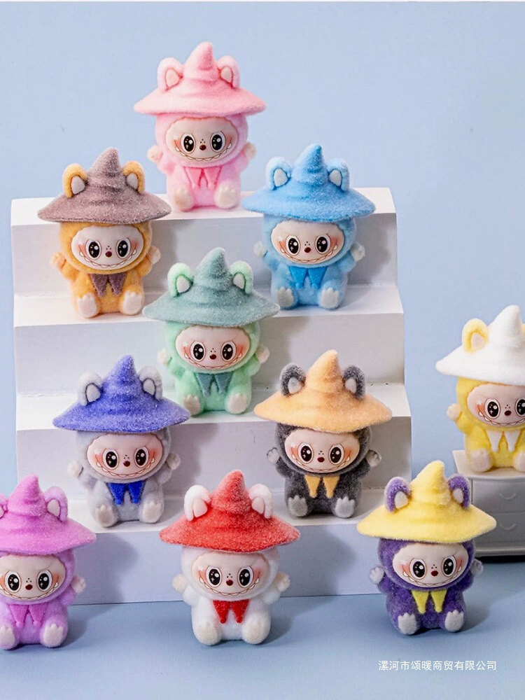 Флокированная плюшевая милая кукла-волшебник, аксессуар «сделай сам», приборная панель автомобиля, украшение для рабочей станции, модный аксессуар для игрушек