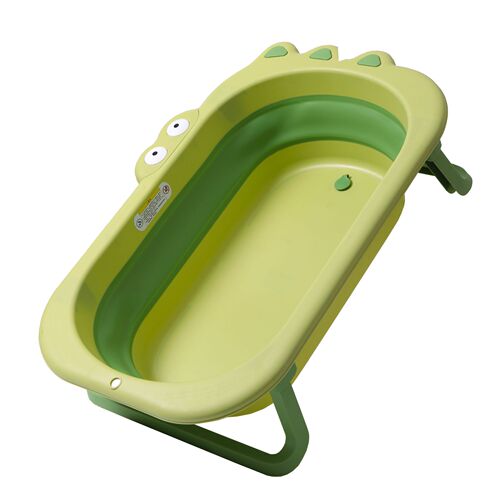 Children's foldable bathtub baby bathtub newborn baby can sit and lie down household large cartoon crocodile bathtub
