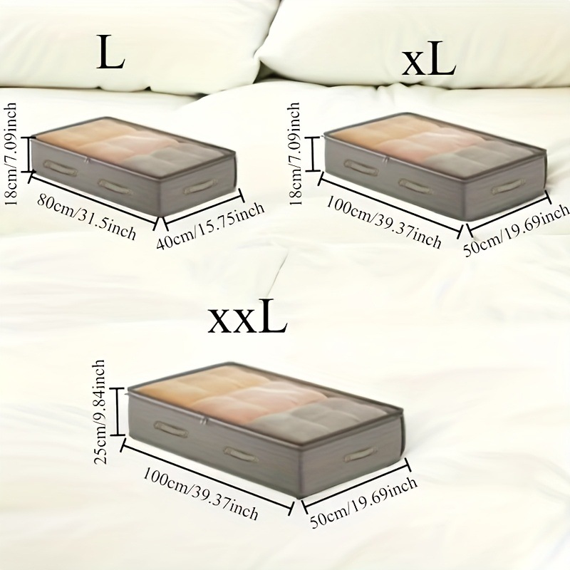 重型床底收纳袋可折叠开口 衣柜省空间棉被整理储物袋超大容量