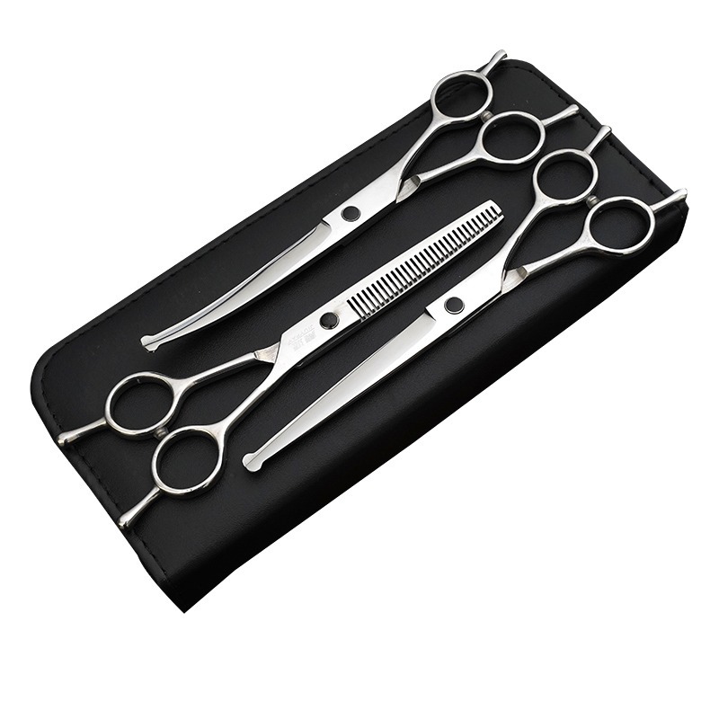 Tijeras para mascotas herramientas de belleza traje profesional tijeras de corte de pelo tijeras de perro jugando tijeras perro herramientas de corte de pelo de peluche