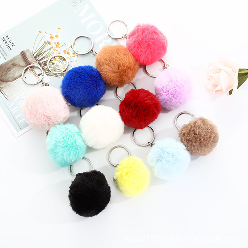 High-quality simulated plush ball 5-8 cm imitation rabbit fur ball diy jewelry colorful fur ball artificial fake fur ball