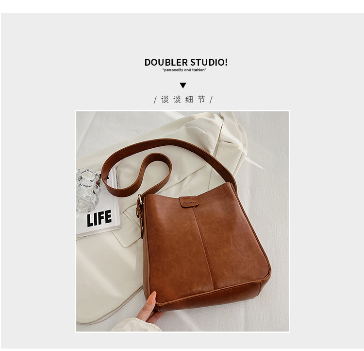 New fashionable and versatile women's single-shoulder bag and women's bag, a best-selling large-capacity bucket bun for European and American foreign trade Item Picture