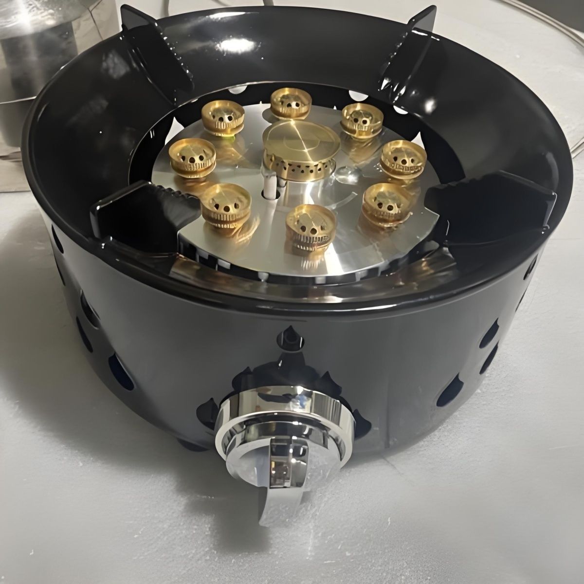 七星炉灶炉野外五星三头户外炉具露营烧水煮茶炊具燃气炉烧烤炉