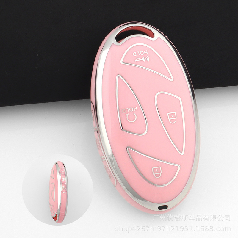 Cross-border applicable Korean Hyundai Loniq6 new car key case protective cover Hyundai key cover Cross-border applicable Korean Hyundai Loniq6 new car key case protective cover Hyundai key cover