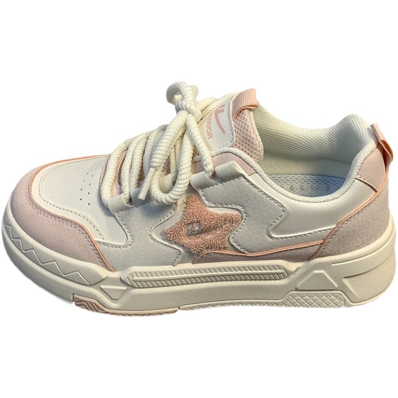 Zapatos de mujer Campus, zapatillas estrella 2025, nuevos zapatos blancos versátiles casuales de suela gruesa para primavera y verano, zapatos de nicho, venta directa para mujeres.