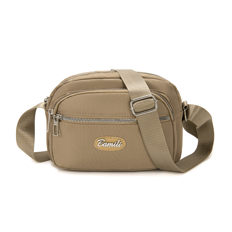 Bolso bandolera transfronterizo simple y versátil Bolso de tela de nailon ligero casual para mujer Bolso de moda Bolso impermeable al aire libre