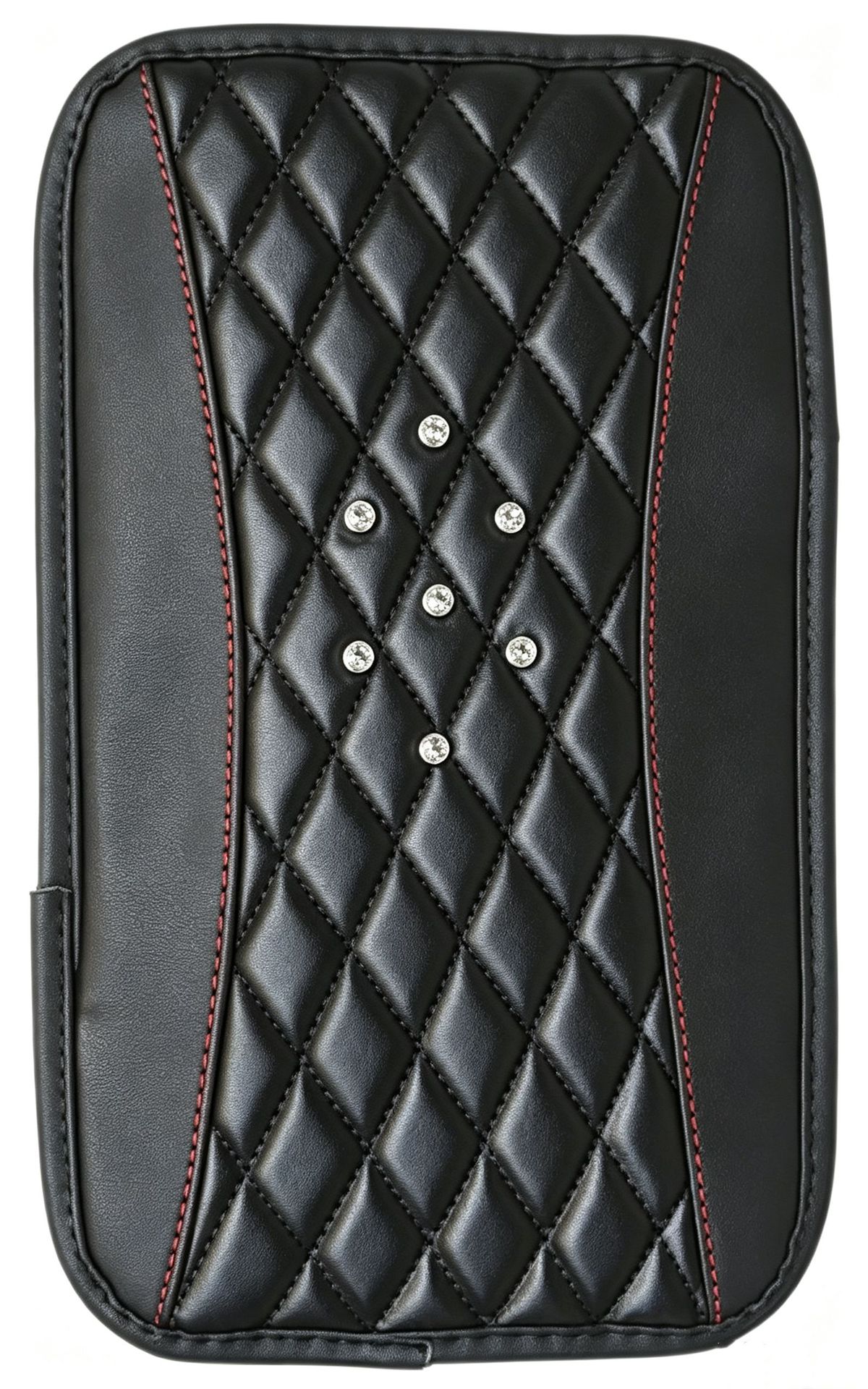 Cross-border car armrest box cover, spliced diamond pattern, universal for all seasons, breathable and non-slip center console mat, car accessories wholesale