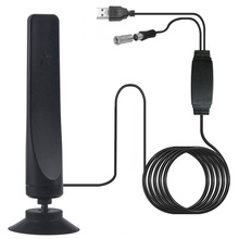2021爆款欧美HDTV电视天线黑色迷你高清数字电视天线DVB-T2 130g