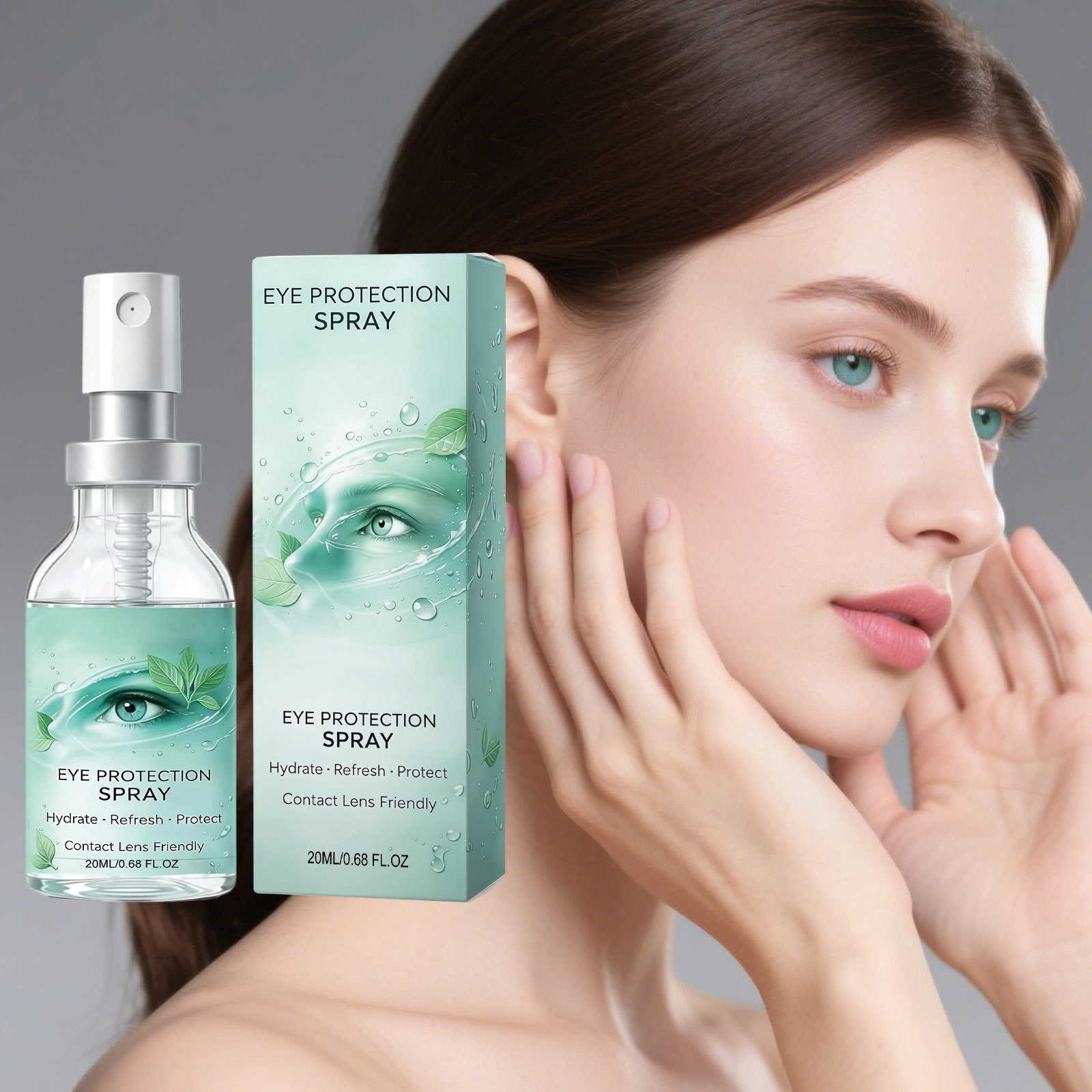 Eye Moisturizing Spray, Hydrating, Refreshing, Easy to Absorb, Delicate and Skin-Friendly, Nourishing and Comfortable, Care for the Skin Around the Eyes