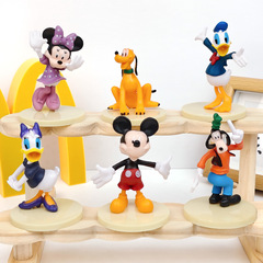 ミッキーマウスドナルドダックミッキーマウスフィギュアオーナメントベーキングケーキデコレーション人形漫画おもちゃ