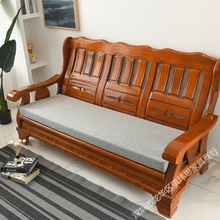 木沙发坐垫实木沙发红木椅海绵垫子防滑可拆洗老式木椅跨境代发
