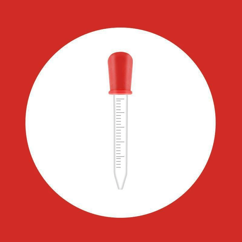 Силиконовая пипетка, детский дозатор лекарств с делениями, 5 ml, под заказ