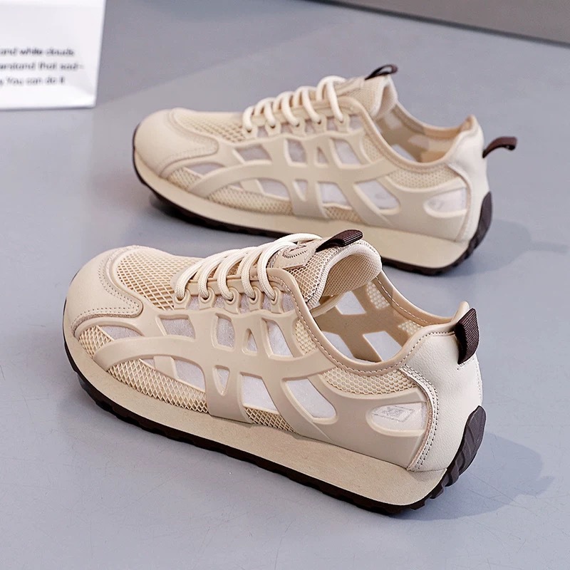 Thin summer lightweight breathable universal casual white sneakers