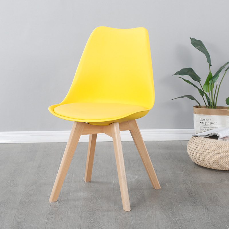 Eames Dining Chair Home Restaurant Bench Simple Nordic Tulip Quick Dining Table Chair Casual Negotiation Backrest Chair 