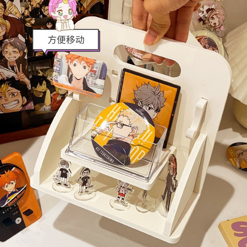 谷子展示棚痛テーブル好物小カード周辺棚小型スタンド穴板デスクトップ収納ケースメーカー|undefined