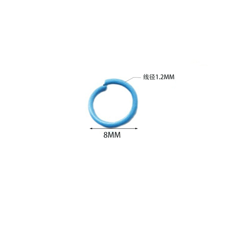 Hanging spray paint open ring DIY handmade material accessories pendant connection ring small ring C ring open ring jewelry accessories