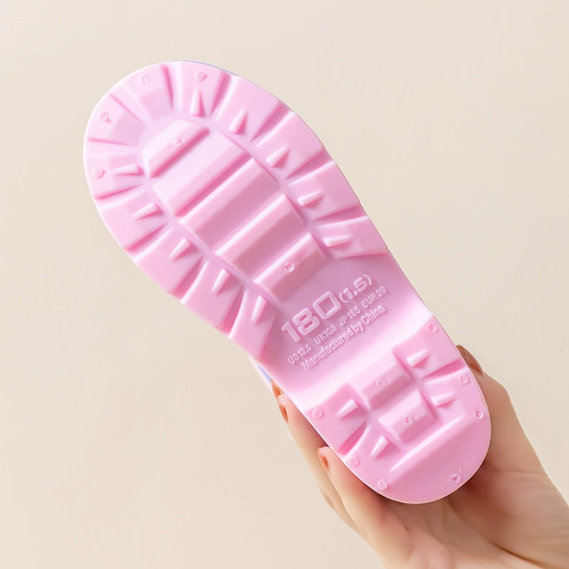 Скроенная Spring Cute: 三丽鸥 детский дождевик, теплые обувь, нескользаемые износостойкие сапоги для мужчин и женщин, комплект