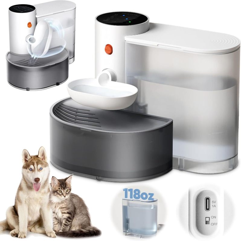 猫用給水器、スマートペット自動センサー、電源不要の給水器、静音移動式給水器、犬工場|undefined