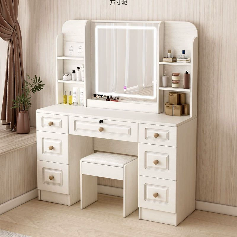 Туалетный столик для спальни, современный простой туалетный столик, зеркало, столик для макияжа, туалетный столик для маленькой квартиры, ящик для хранения, мини-интернет-знаменитость