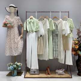 宠爱尾款女装清货连衣裙夏季厂家货源杂款走份实体直播拿货批发