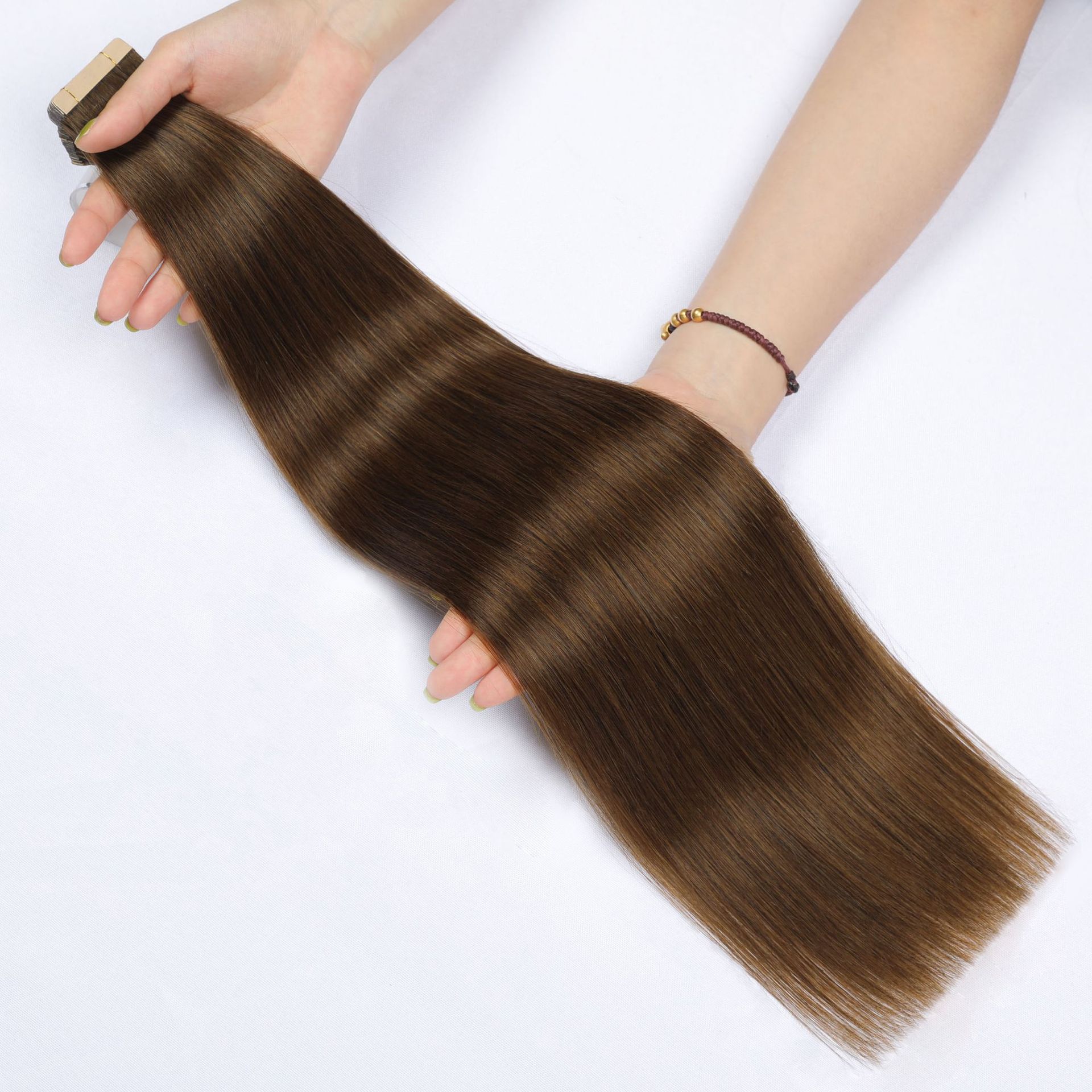 Real PU Tape-in Human Hair Extensions European And American Cross-border Wigs_voghion.com