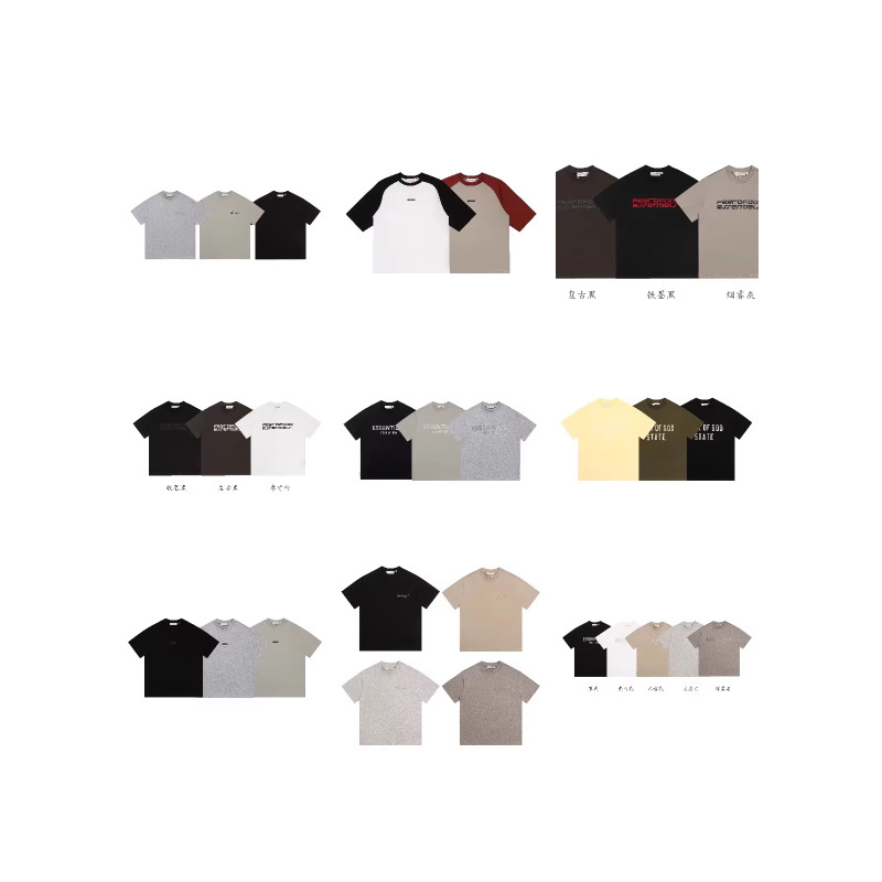 Cross-Border Trendy Brand Fog American Retro Classic High-Quality Printed Loose-Fitting Pure Cotton Casual Unisex Short-Sleeved T-Shirt