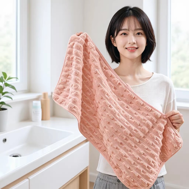 洗脸毛巾珊瑚绒家用面巾 独立包装吸水成人毛巾吸水不易掉毛毛巾