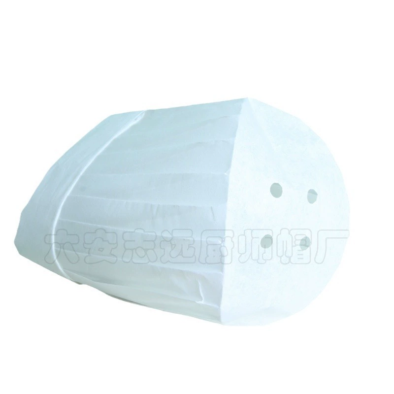 志远 Disposable non-woven chef hat Retractable adjustable hat High hat Sticky hat 80g