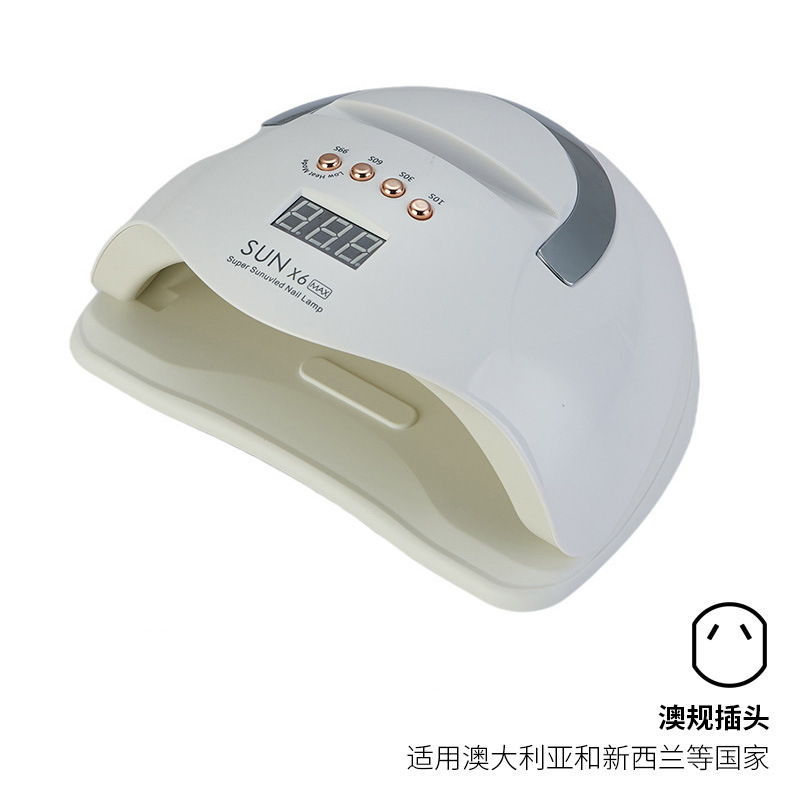 Lámpara de Fototerapia de Uñas Transfronteriza de 220W de Alta Potencia, Lámpara Portátil de Terapia de Luz UV para Uñas, Lámpara Inteligente de Secado Rápido para Curado de Uñas