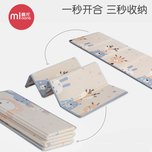 Recommended Manlong foldable baby crawling mat for children's bedroom, foam XPE crawling mat for infants, thick pad