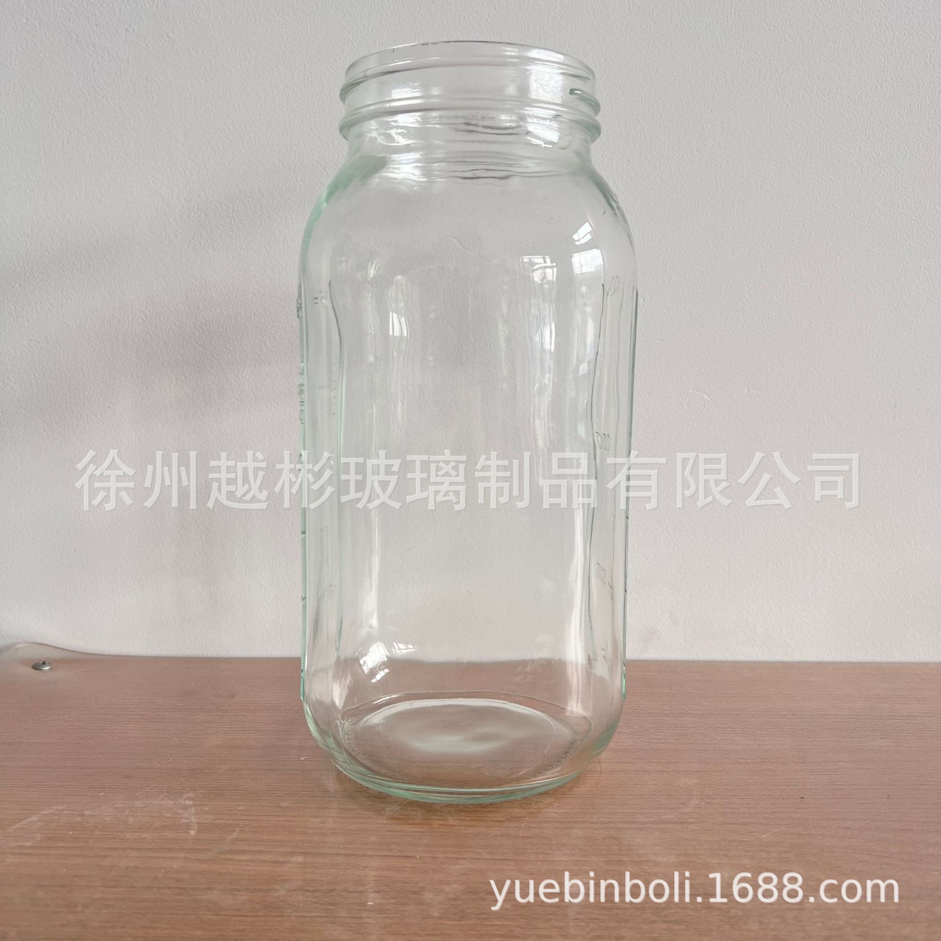 1L2L升玻璃密封储物罐方圆丝口梅森玻璃瓶果酱酱菜瓶茶叶罐储物罐