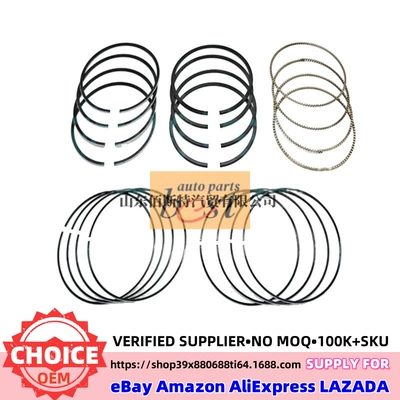 23040-25200 Is Suitable for Hyundai Kia Engine Ring Kit Piston Ring Assembly 2304025200 (Piston, piston ring, piston pin)