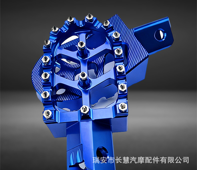 Cross-Border Motorcycle Footrests with Spikes, Non-Slip, Wear-Resistant, Durable Electric Motorcycle Pedals, Cnc Aluminum Alloy Modification Parts