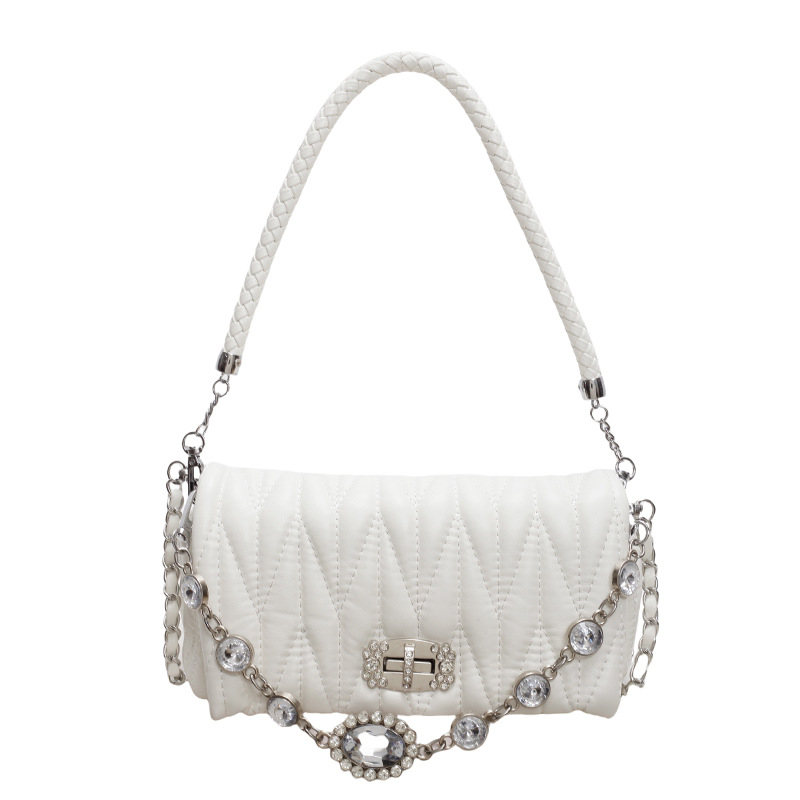Borsa a tracolla elegante da donna con catena a spalla_voghion.com