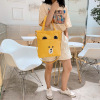 2021 new pattern Little Bear canvas The single shoulder bag fashion Simplicity High-capacity lady Bag Creative slant bag