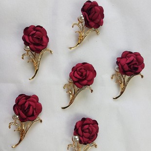 Personalized Korean Style Leaf and Flower Coat Corsage, High-End Suit Brooch, Classical Simple Shawl Pin Accessories