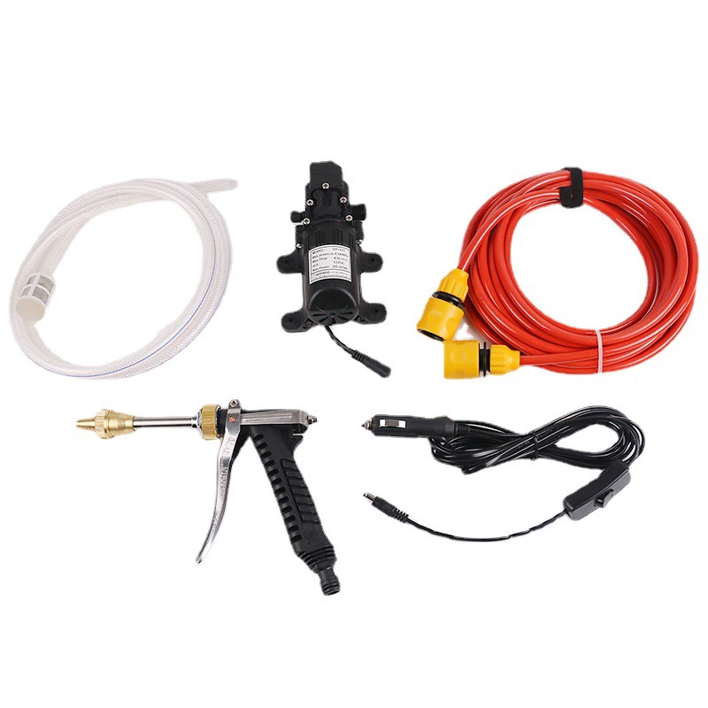 Портативная Автомойка высокого давления 12 В устройство для мойки автомобилей с автоматическим отключением воды интеллектуальный насос Автоматическая автомойка