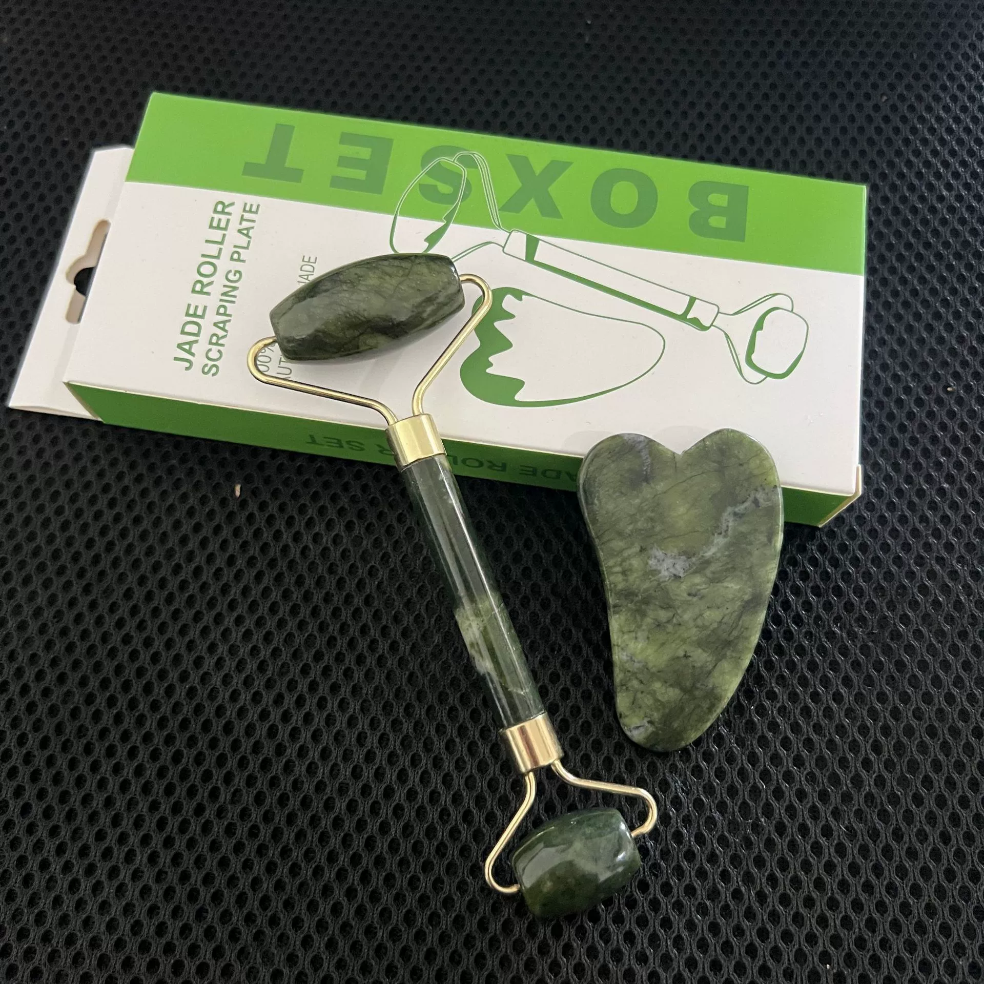 Цветная коробка, упаковка, натуральный нефритовый валик, скребковая доска, набор цветных коробок, нефритовый массажер, набор нефритовых скребковых листов