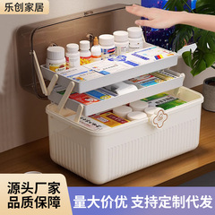 手提げ多層家庭用小型薬箱薬収納箱家庭用緊急薬品特大容量医療箱卸売り