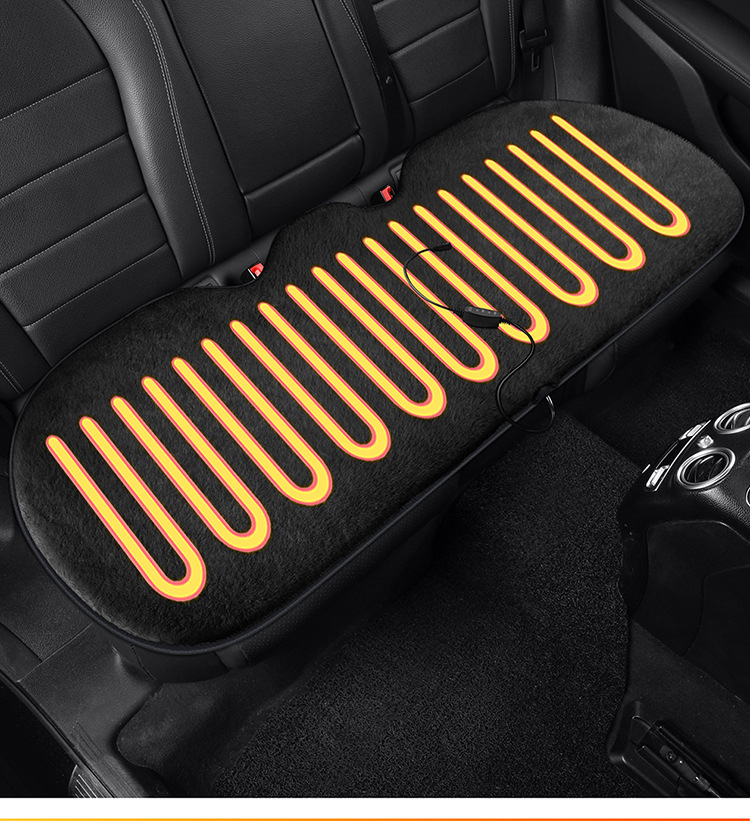 Heated Car Seat Cushion Plush Smart Ai Chip 15S Fast Heating Automatic Constant Temperature Safety Heating Seat Cushion Five Seats