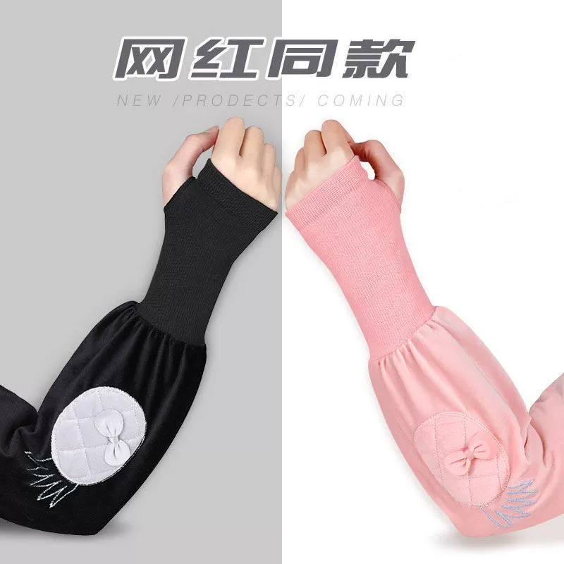 Модные рукава для грелок для рук на зиму, длинные и короткие модели для женщин, теплые офисные грелки для рук, милые студенческие грелки для рук, защищающие от грязи.